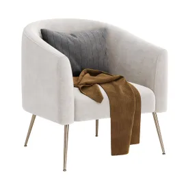 Chynia upholstered barrel chair